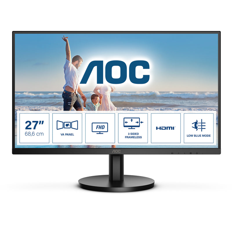 Monitor AOC Modelo 27B3HM Brillo 250 cd/m2 (Typical) Tiempo de respuesta 4ms (DCR)