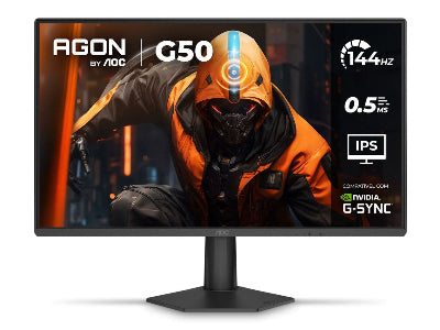 Monitor Gaming AOC 24G50F 24" - FHD, 144Hz y 0.5ms de Respuesta - Velocidad Pura Sin Desenfoque - Nuevo