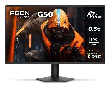 Monitor Gaming AOC 27G50F 27" - FHD, 144Hz y 0.05ms Ultra Rápido - Desempeño Competitivo Fluido - Nuevo