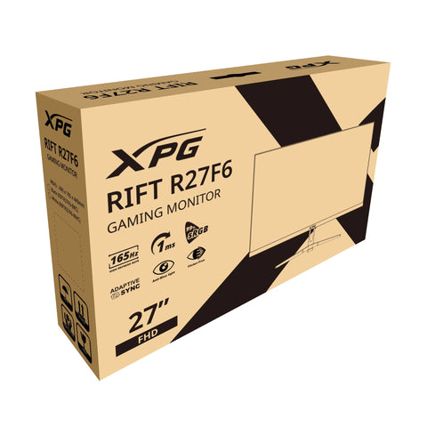 Monitor Gaming XPG Rift R27F6 27" - FHD, 165Hz y 1ms con HDMI/DisplayPort - Fluidez Absoluta Competitiva - Nuevo
