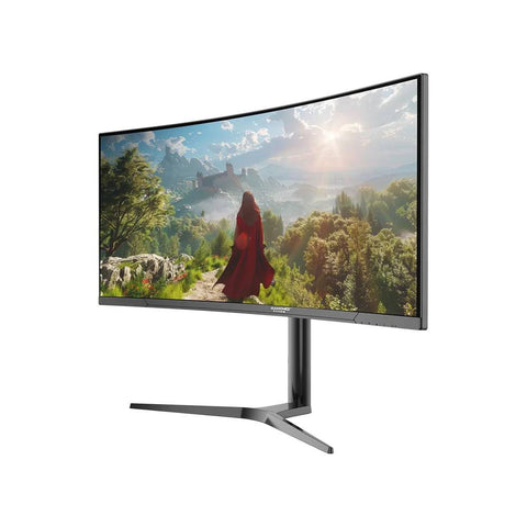 Monitor Gamer Curvo Naceb Oasis 34 NA-0645 - Pantalla Ultrawide WQHD 180Hz Curvatura 1500R - Visión Panorámica Competitiva