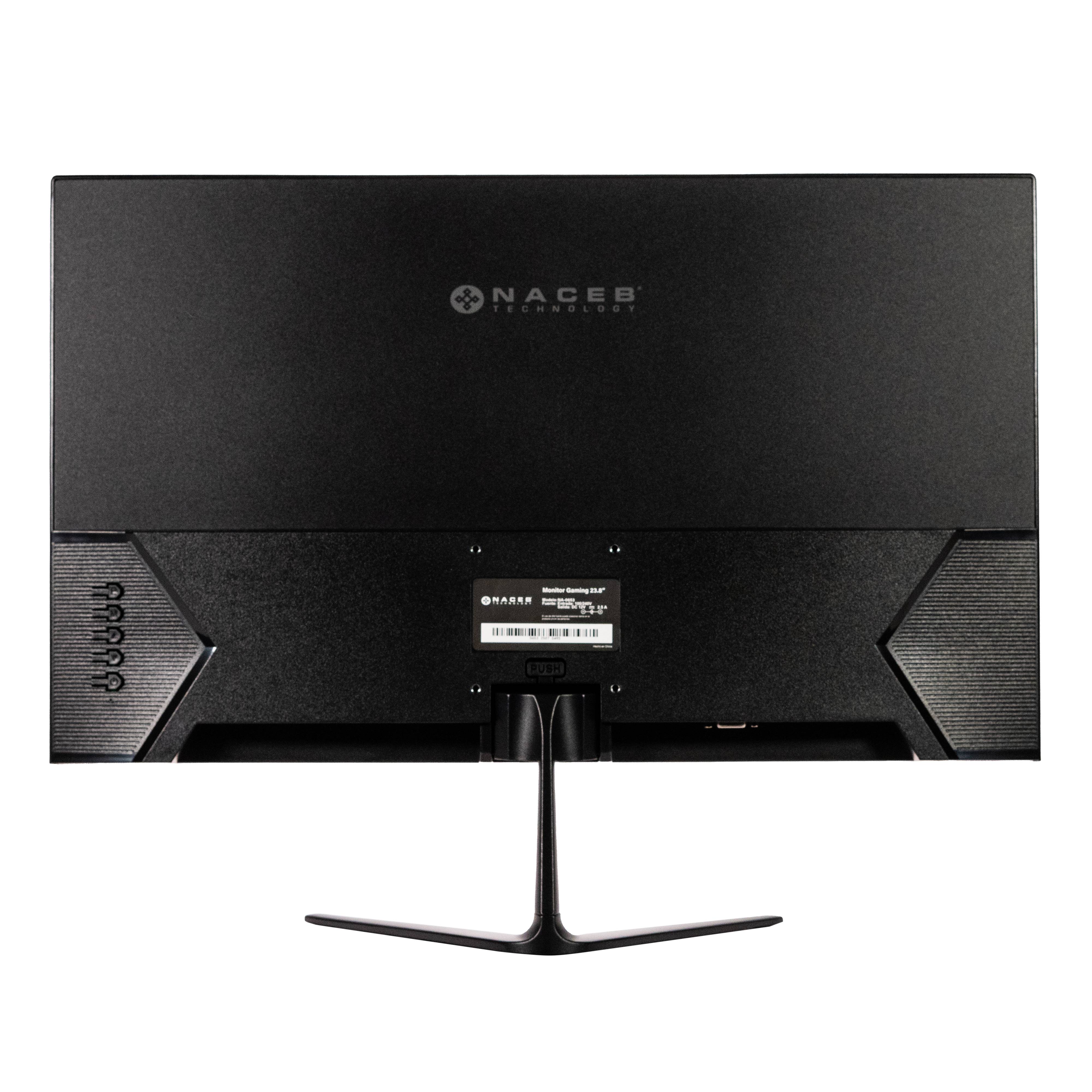 Monitor Gamer LED Naceb 23.8" FHD 100Hz NA-0653 | Panel IPS HDMI/VGA | Ultra Fluidez y Colores Vivos