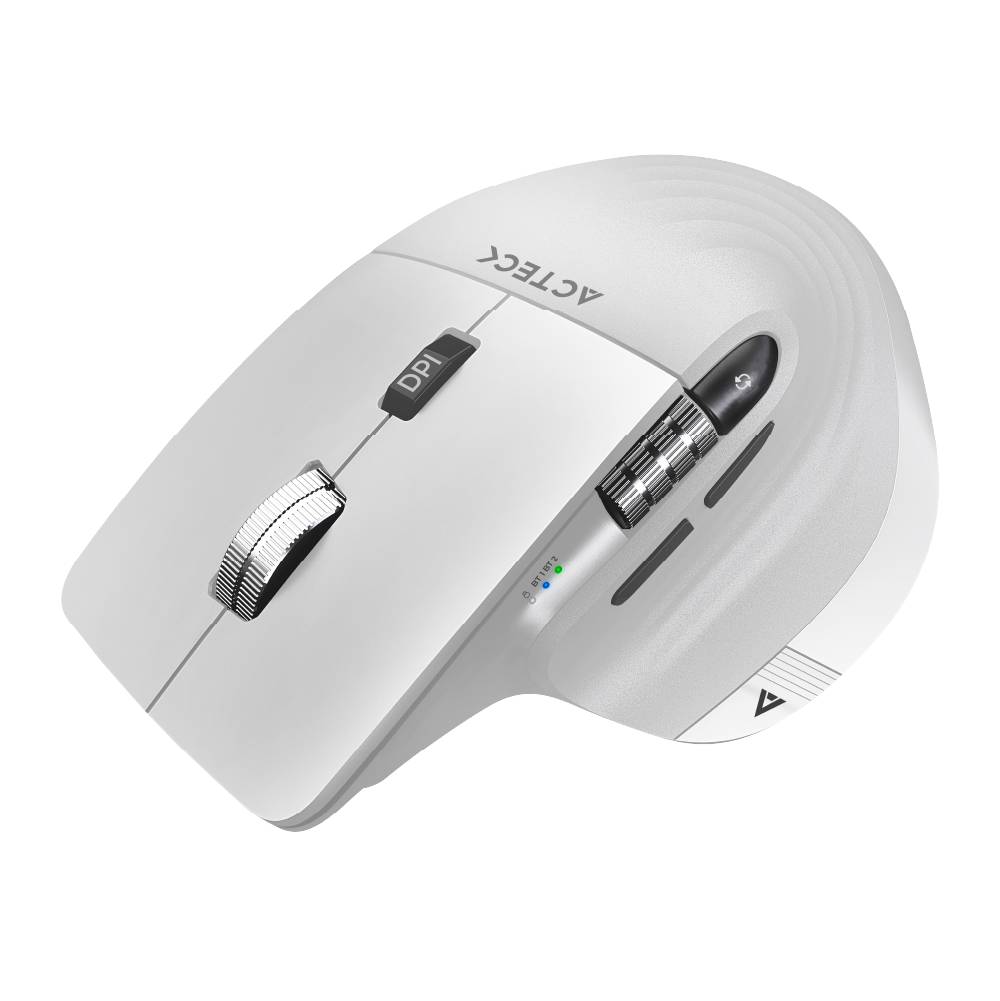 Mouse Inalámbrico Vertical Acteck Virtuos Pro MI780 - Scroll Horizontal Ultra Fast - Ergonomía Profesional Anti Fatiga - Nuevo