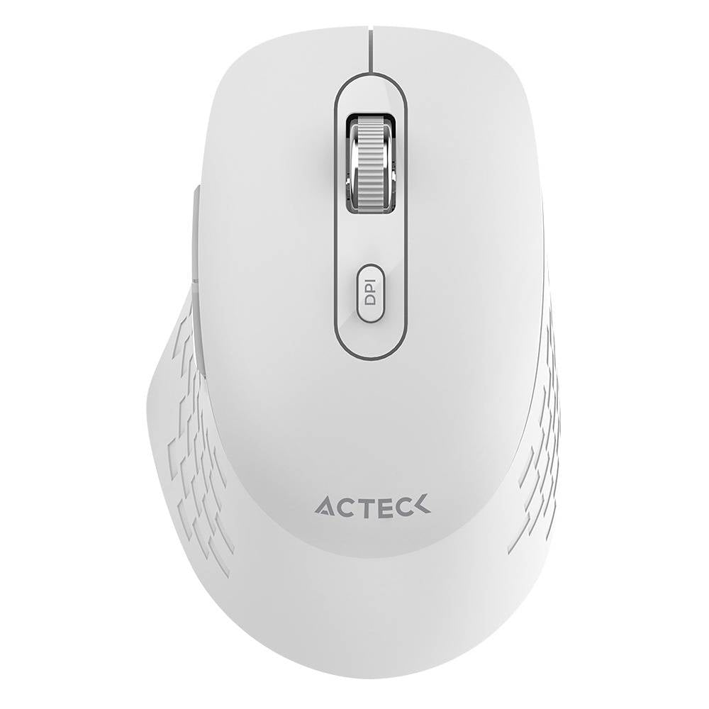 Mouse Óptico Inalámbrico Acteck Optimize Flow MI480 - 5 Botones + Scroll y Rango 10m - Navegación Cómoda y Fluida - Nuevo
