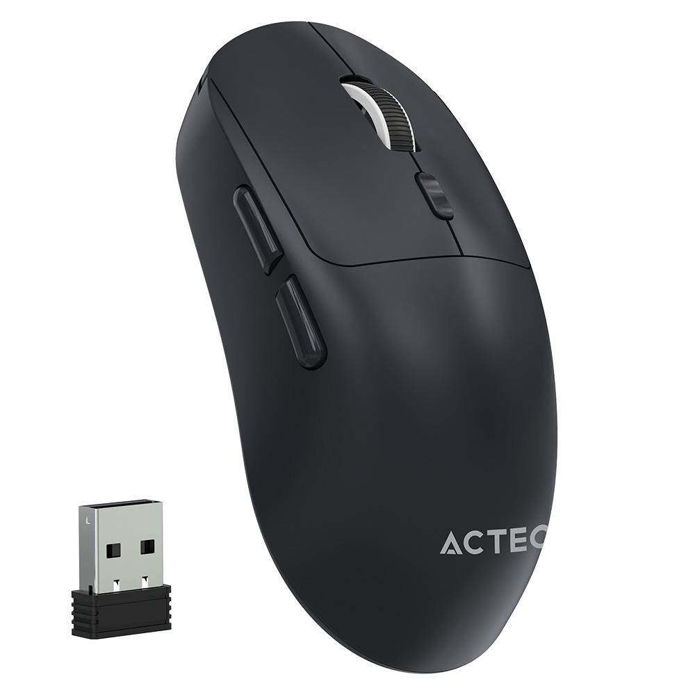 Mouse Ergonómico Multidispositivo Instinct Click MI484 2.4Ghz + Bluetooth Batería Recargable y DPI Ajustable Negro
