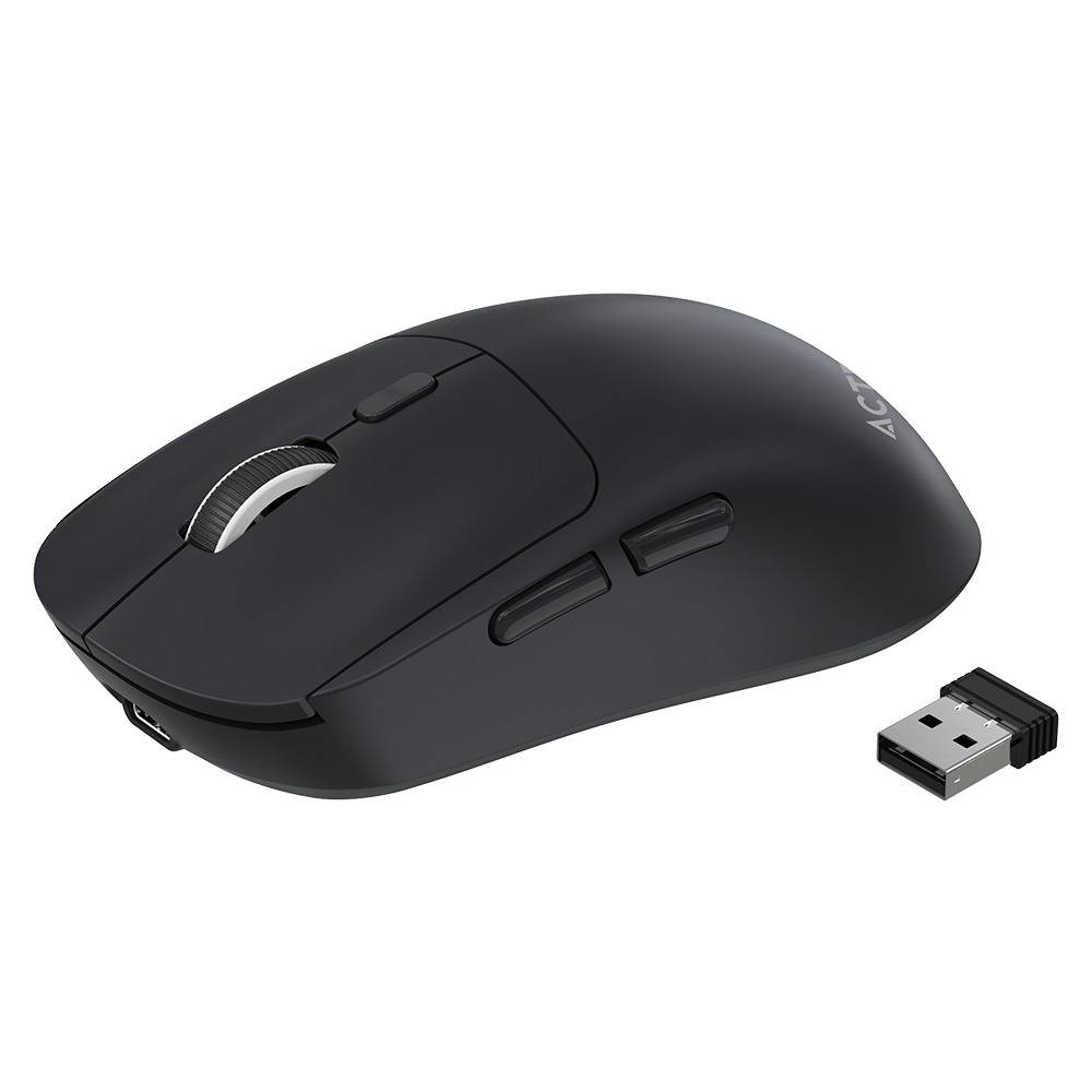 Mouse Ergonómico Multidispositivo Instinct Click MI484 2.4Ghz + Bluetooth Batería Recargable y DPI Ajustable Negro