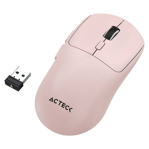 Mouse Ergonómico Multidispositivo Instinct Click MI484 2.4Ghz + Bluetooth Batería Recargable y DPI Ajustable Rosa