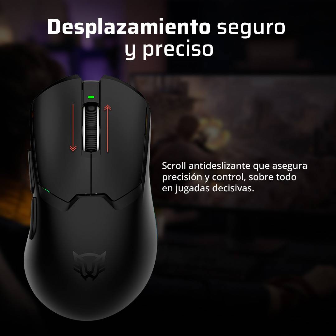 Mouse Gamer Inalámbrico Balam Rush Drift Pro MG7 - Receptor USB 2.4GHz de Alta Precisión - Movimientos Rápidos e Ininterrumpidos