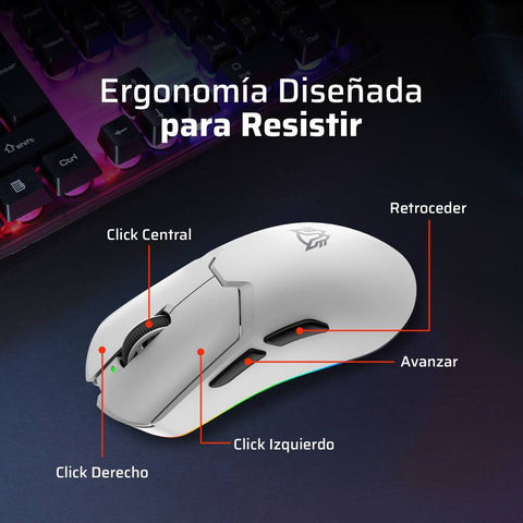 Mouse Gamer Inalámbrico Balam Rush Drift Pro MG7 - Conectividad USB Dongle 2.4GHz - Libertad de Movimiento Veloz - Nuevo