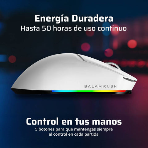 Mouse Gamer Inalámbrico Balam Rush Drift Pro MG7 - Conectividad USB Dongle 2.4GHz - Libertad de Movimiento Veloz - Nuevo