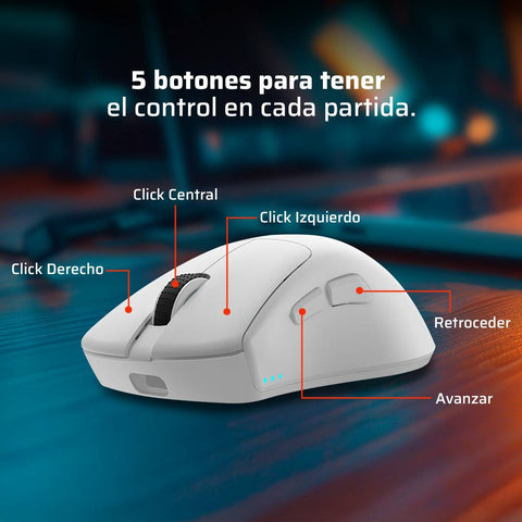 Mouse Gamer Inalámbrico Balam Rush Drift Perform MG5 - Receptor USB 2.4GHz Ergonómico - Control Total en tus Juegos