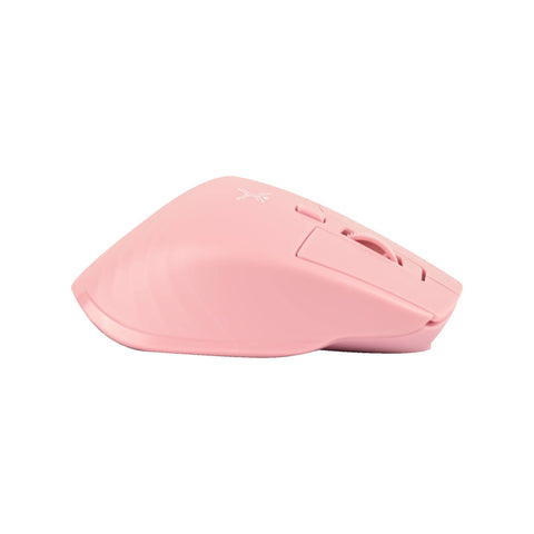 Mini Ratón Recargable Perfect Choice Pixie Rosa - Conexión Dual Bluetooth y 2.4 GHz - Tamaño Ultra Compacto