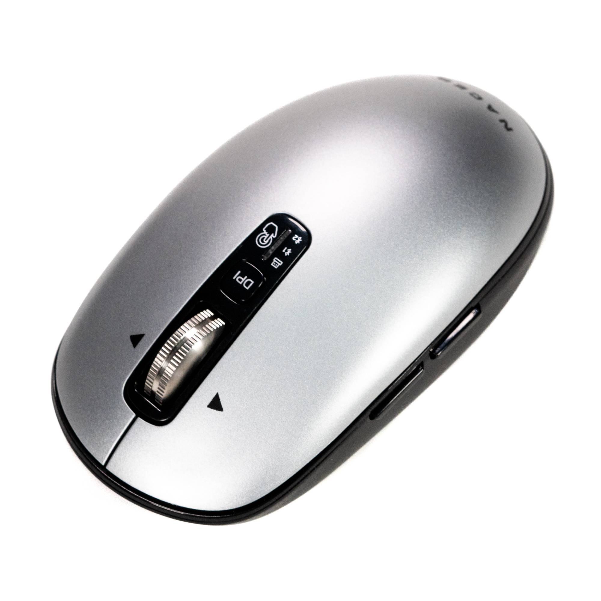 Mouse Inalámbrico Slim Naceb NA-0131G Gris | Diseño Ultra Delgado | Perfecto para Llevar en tu Laptop