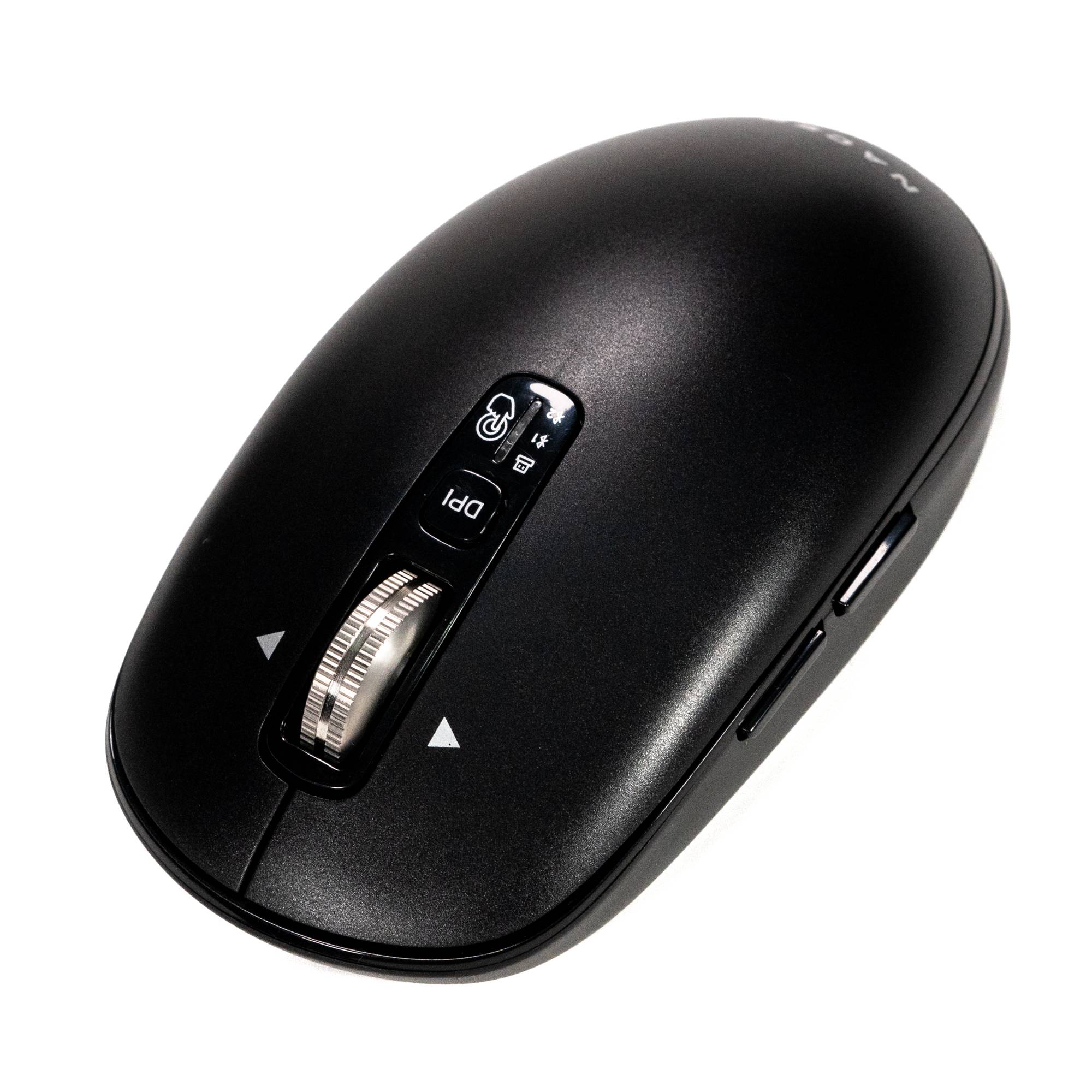 Mouse Inalámbrico Slim Naceb NA-0131N Negro | Perfil Delgado y Elegante | Portabilidad y Diseño Moderno