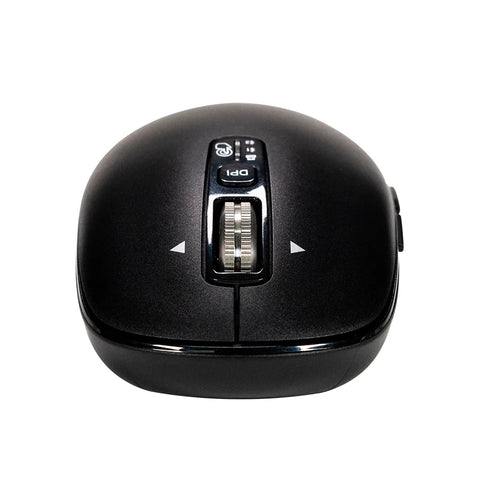 Mouse Inalámbrico Slim Naceb NA-0131N Negro | Perfil Delgado y Elegante | Portabilidad y Diseño Moderno