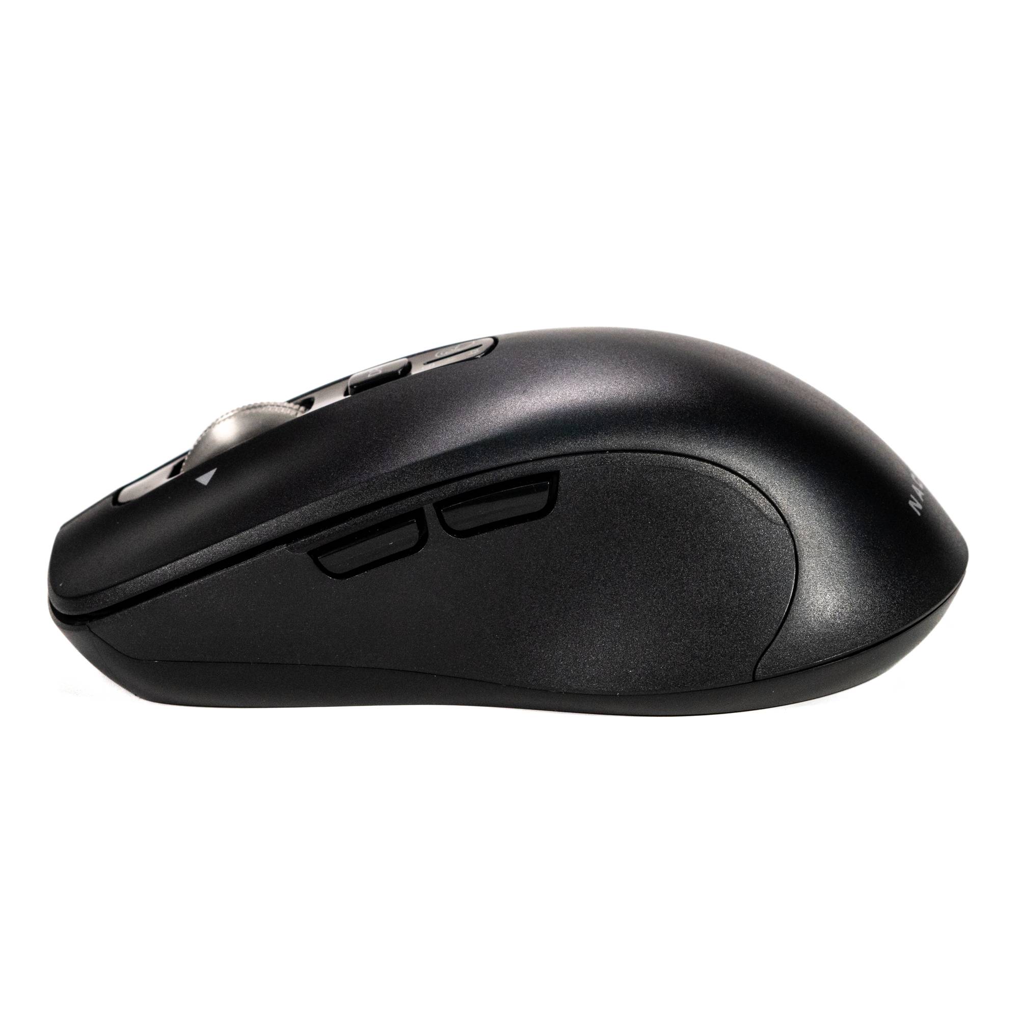 Mouse Inalámbrico Naceb NA-0132 | Diseño Ambidiestro Ergonómico | Uso Cómodo para Zurdos y Diestros