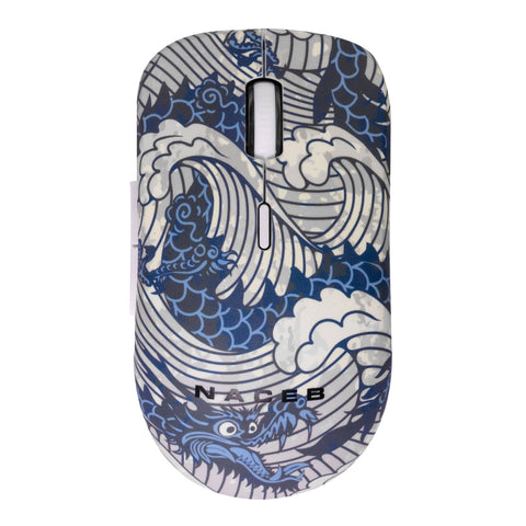 Mouse Inalámbrico Naceb NA-0138A | Diseño Impreso Exclusivo Modelo 1 | Estilo Original para tu Escritorio