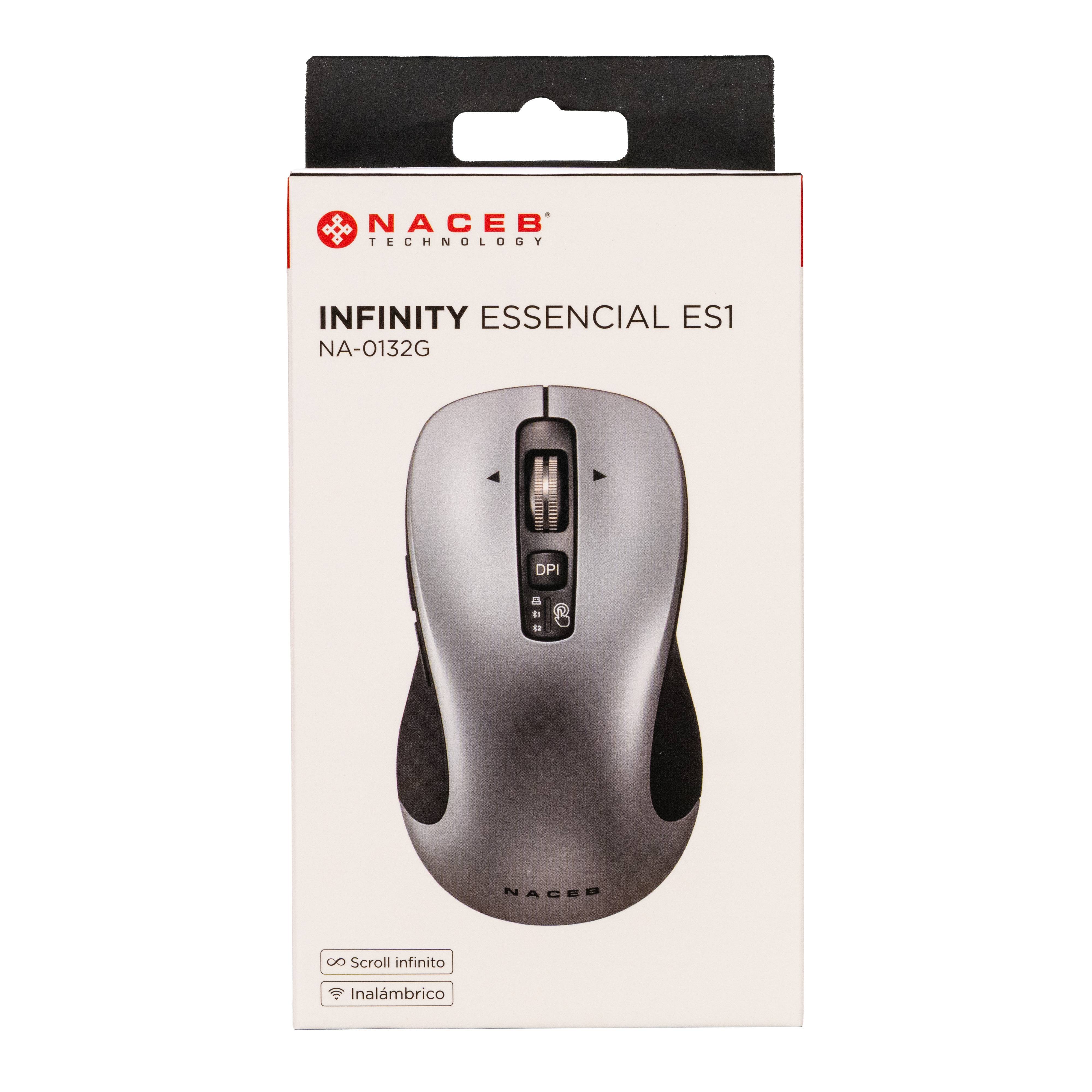 Mouse Inalámbrico Naceb Infinity Essencial ES1 Diseño Ergonómico y Conexión Estable