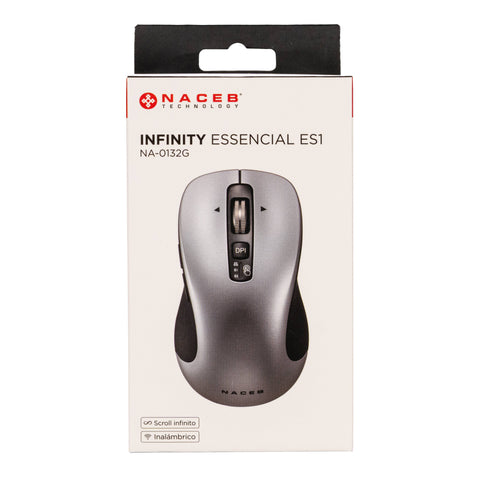 Mouse Inalámbrico Naceb Infinity Essencial ES1 Diseño Ergonómico y Conexión Estable