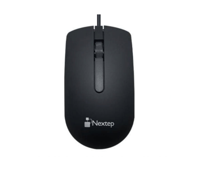 Mouse Nextep Alámbrico Usb Ne-414 1000 Dpi Color Negro 3 Botones Usb