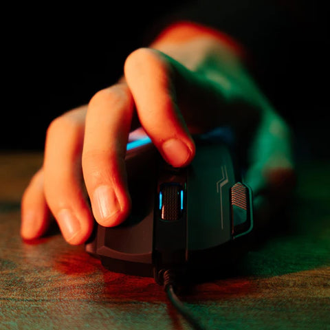 MOUSE GAMER TRAPPER XTREME ILUMINACION RGB 7200 DPI VORTRED BY PERFECT CHOICE