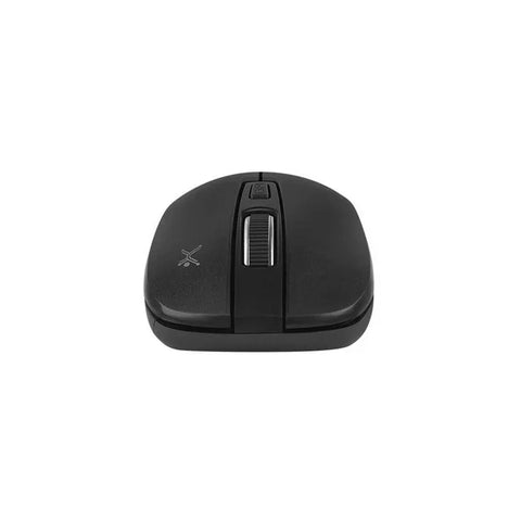 MOUSE INALAMBRICO OPTICO ERGONOMICO 1000 DPI RECEPTOR DUAL (USB Y TIPO C) SILENCIOSO PERFECT CHOICE WHISPER - NEGRO