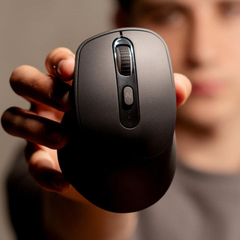 MOUSE INTELIGENTE INALAMBRICO CON FUNCIONES AI CHAT GPT, NEGRO MIND PERFECT CHOICE