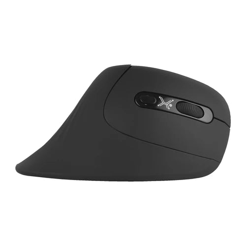 MOUSE VERTICAL INALAMBRICO 800 A 1200 DPI SILENCIOSO CONECTOR USB ERGONOMICO PERFECT CHOICE SNOUSE - NEGRO