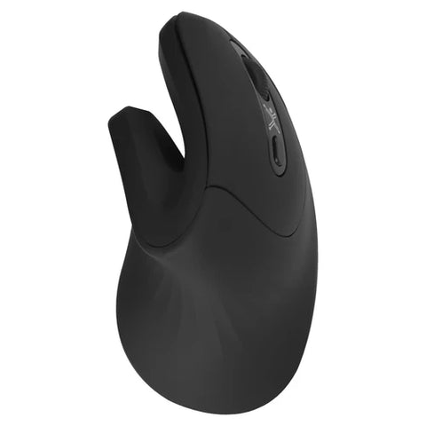 MOUSE VERTICAL INALAMBRICO 800 A 1200 DPI SILENCIOSO CONECTOR USB ERGONOMICO PERFECT CHOICE SNOUSE - NEGRO