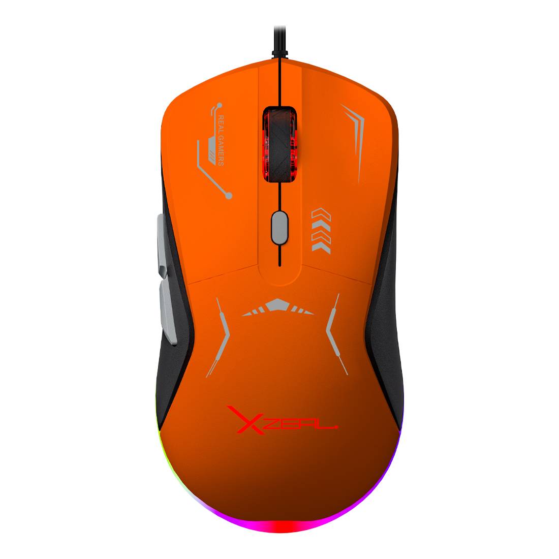 Mouse Gamer Xzeal XZ-401 Negro - Sensor Óptico de Alta Precisión - Agarre Ergonómico y Letal - Nuevo