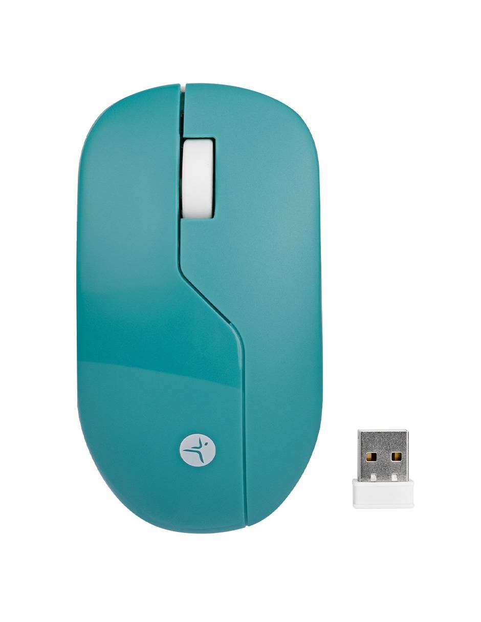 Mouse Inalámbrico TechZone Armor Verde - Batería Recargable 1200 DPI - Trabajo Cómodo e Inalámbrico