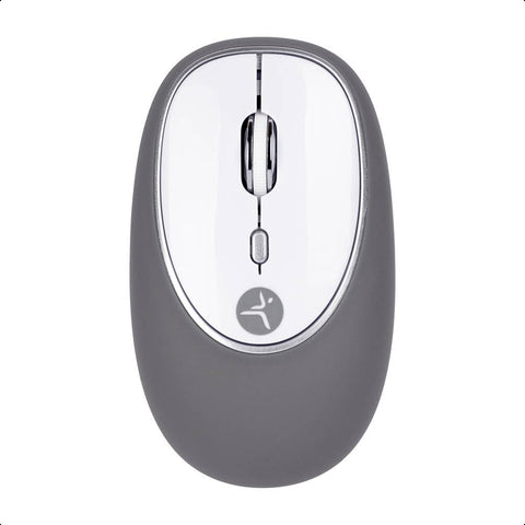 Mouse Inalámbrico de Gel Jelly Mate Grey Techzone TZACMOI16 - Resolución 1200 DPI con Alcance de 10m - Ergonomía Textura Suave - Confort Absoluto