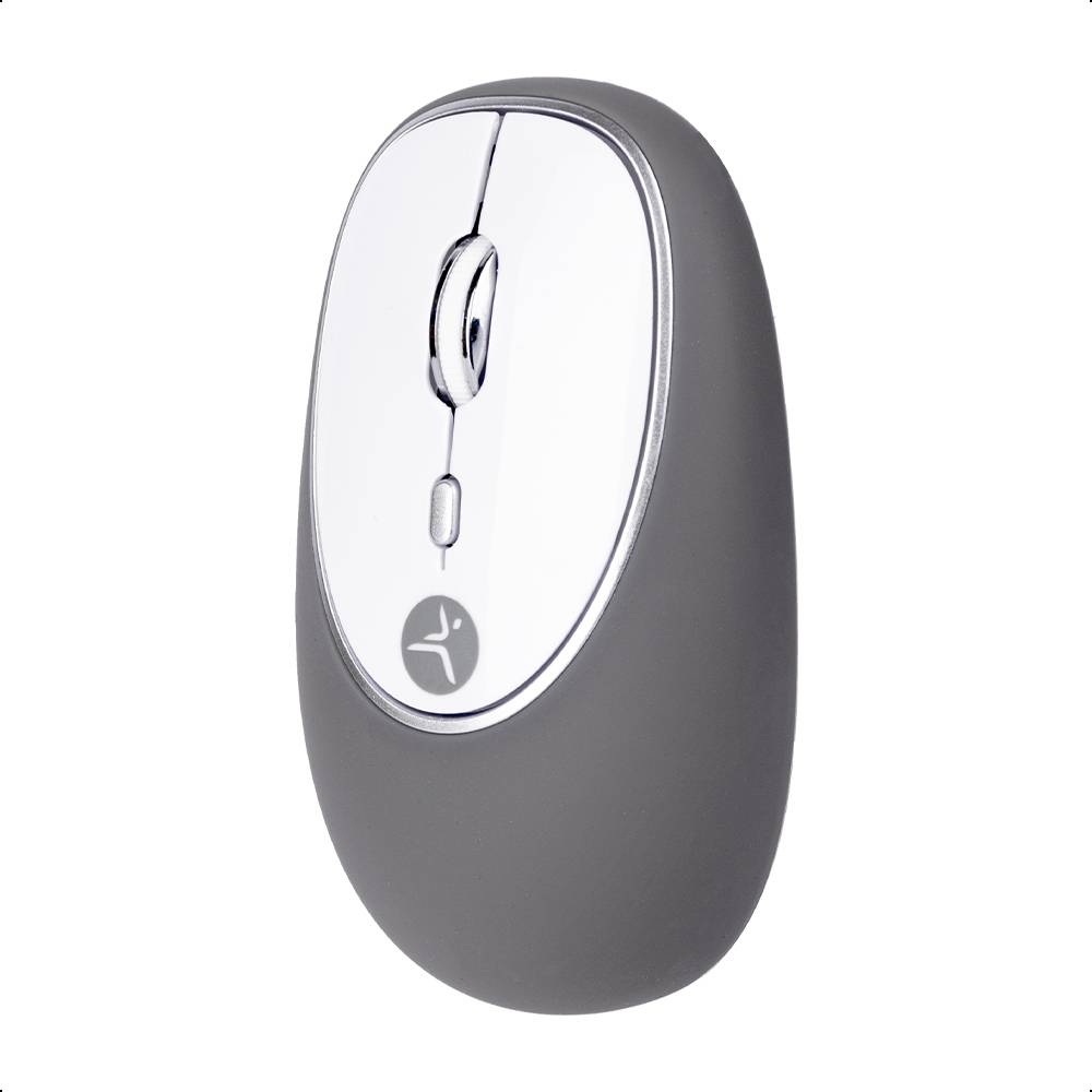 Mouse Inalámbrico de Gel Jelly Mate Grey Techzone TZACMOI16 - Resolución 1200 DPI con Alcance de 10m - Ergonomía Textura Suave - Confort Absoluto