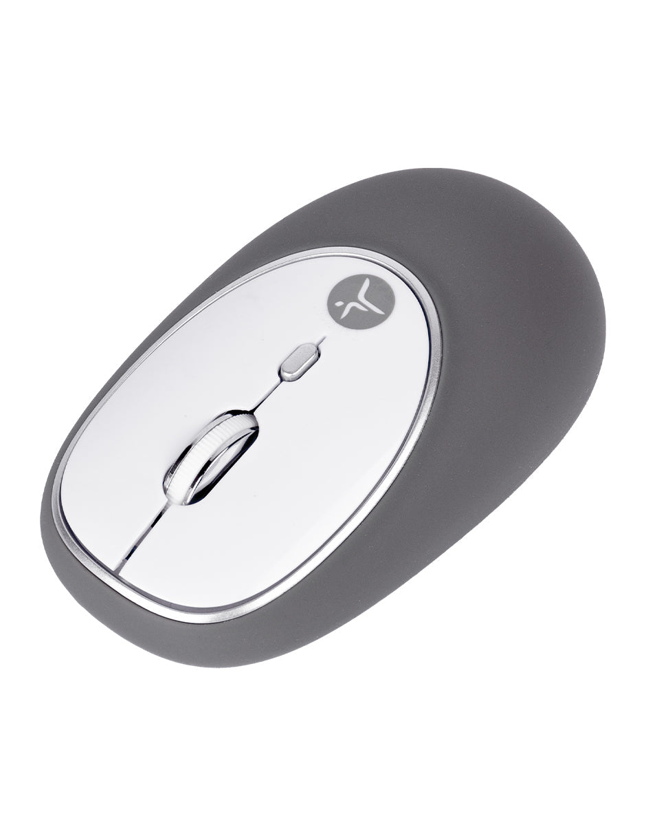 Mouse Inalámbrico de Gel Jelly Mate Grey Techzone TZACMOI16 - Resolución 1200 DPI con Alcance de 10m - Ergonomía Textura Suave - Confort Absoluto