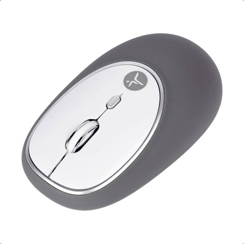 Mouse Inalámbrico de Gel Jelly Mate Grey Techzone TZACMOI16 - Resolución 1200 DPI con Alcance de 10m - Ergonomía Textura Suave - Confort Absoluto