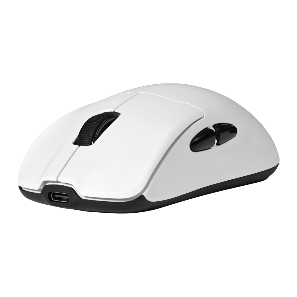 Mouse Game Factor Inalambrico Wireless 2.4G+Bt, Pixart 3395, 26K Dpi, 4K Hz Base Rgb 56G (Mow800-Wh)