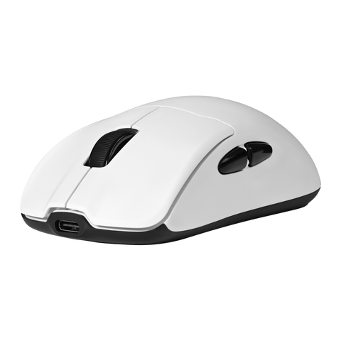 Mouse Game Factor Inalambrico Wireless 2.4G+Bt, Pixart 3395, 26K Dpi, 4K Hz Base Rgb 56G (Mow800-Wh)
