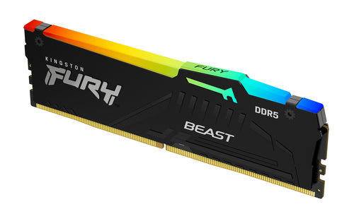 Memoria DDR5 Kingston Furybeast Rgb 8Gb 5200Mhz Dimm (Kf552C40Bba-8)