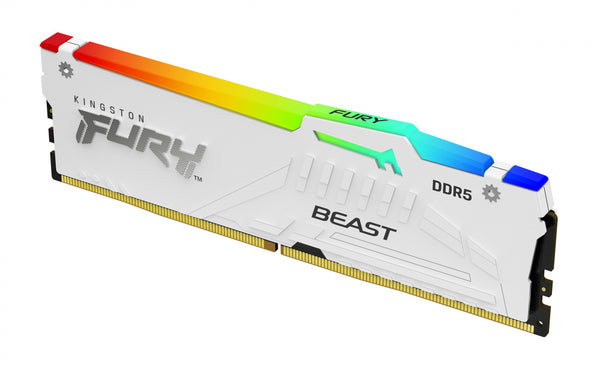 Memoria Ddr5 Kingston Furyb Blanco 16Gb 6000Mhz Rgb Ex (Kf560C36Bwe2A-16)