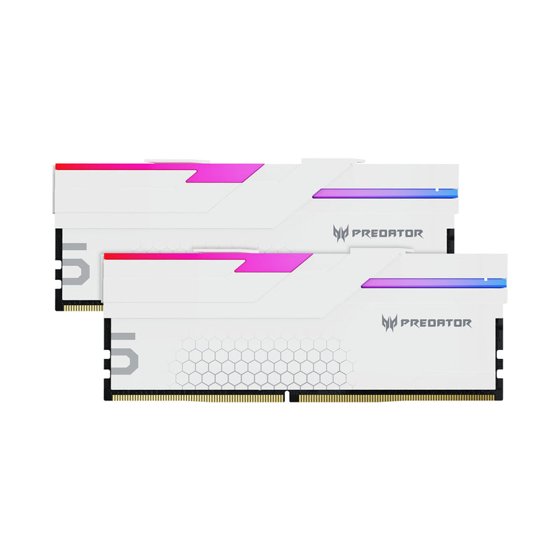 Memoria Ddr5 Predator Hermes 64Gb 2X32 6400Mhz Cl32 Blanco BL.9BWWR.423