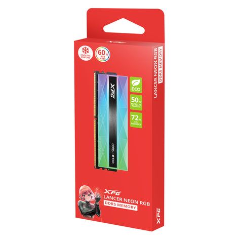 Memoria Ddr5 Xpg Lancer Neon 16Gb 6000Mts Rgb (AX5U6000C3016G-CLANRSG)