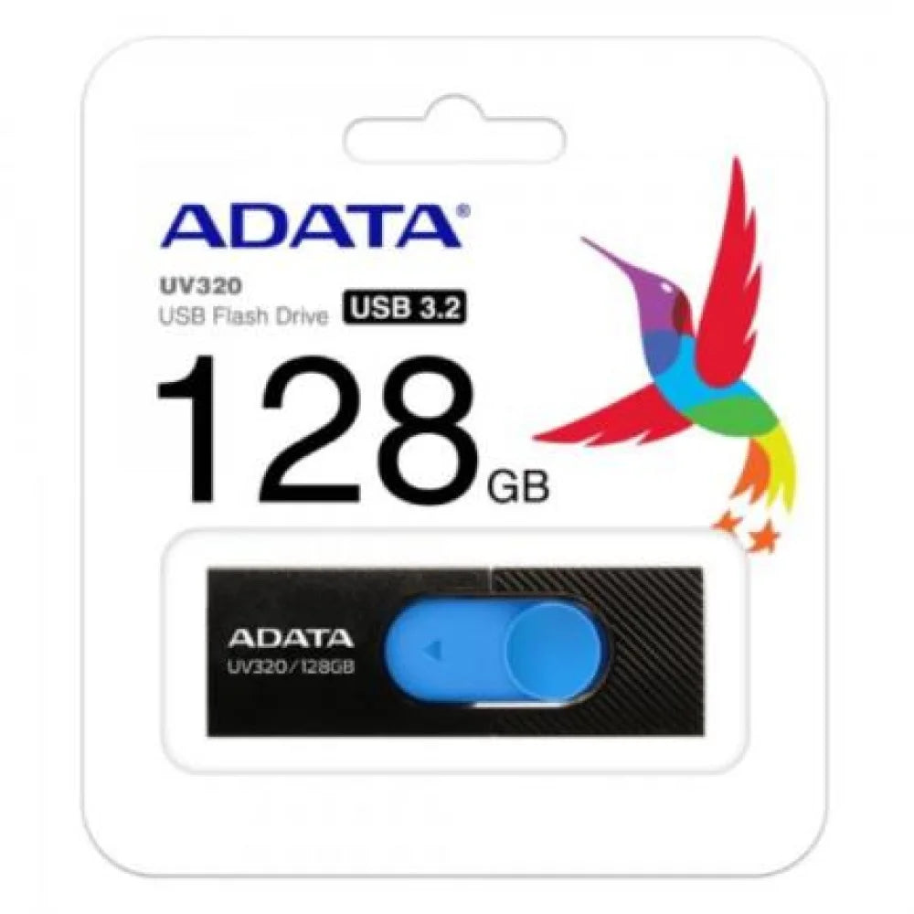 Memoria Flash Adata Uv320 128Gb Usb3.2 Black-Blue (Auv320-128G-Rbkbl)