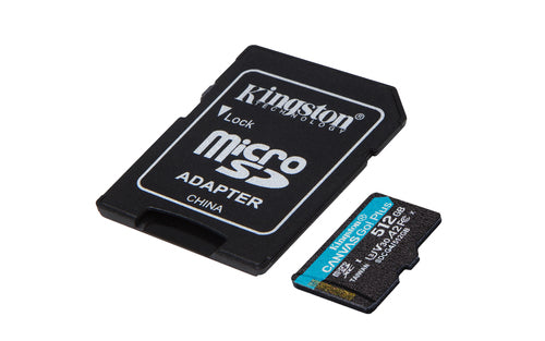 Memoria Flash Micro Sd Kingston Sdxc Canvas Go Plus 512Gb 200Mb/S Uhs-I U3 V30 Con Adaptador (Sdcg4/512Gb)