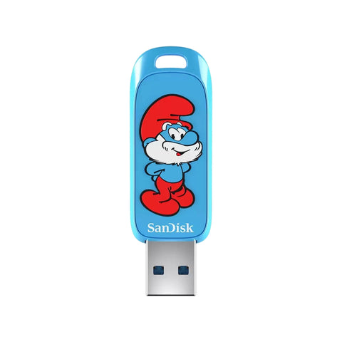 Memoria Flash Sandisk Pitufos 128Gb Azul 3.2 (SDCZIS-128G-G46)