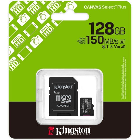 Memoria Micro Sdcs3 Kingston 128Gb Canvas Sel Plus G3 150Mb SDCS3/128GB