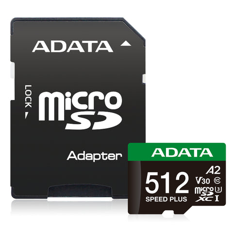 Memoria Microsdxc Adata 512Gb U3 V30S Speed Plus (Ud512Gui3V30A2Sp-Ra1)