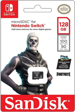 Memoria Sandisk Micro Sd 128Gb Nintendo Switch Fortnite (Sdsqxao-128G-Gn6Zg)