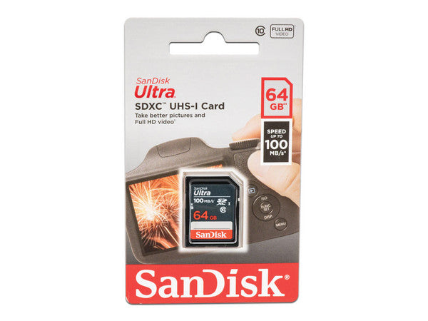 Memoria Sandisk Ultra Sdxc/Uhsi 64Gb Cl10 Hd1080P (SDSDUNR-064G-GN3IN)