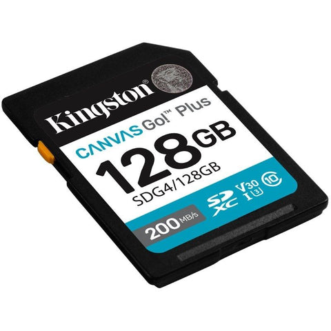 Memoria Sdxc Kingston 128Gb Canvas Goplus G4 C10 Uhs-I V30 (SDG4/128GB)