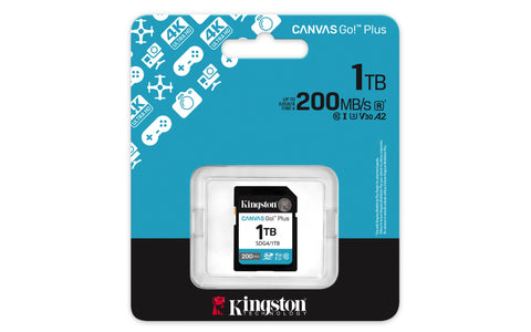 Memoria Sdxc Kingston 1Tb Canvas Go Plus G4 C10 Uhs-I V30 (SDG4/1TB)